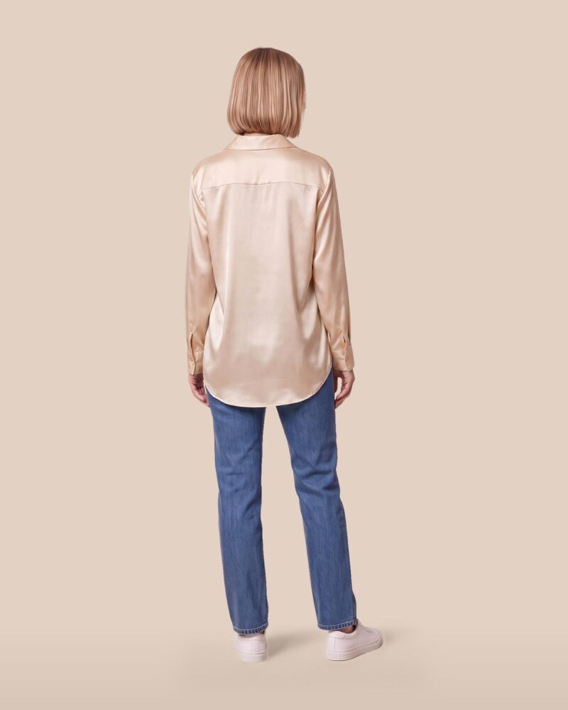 Madelief · Satin-look button-up blouse