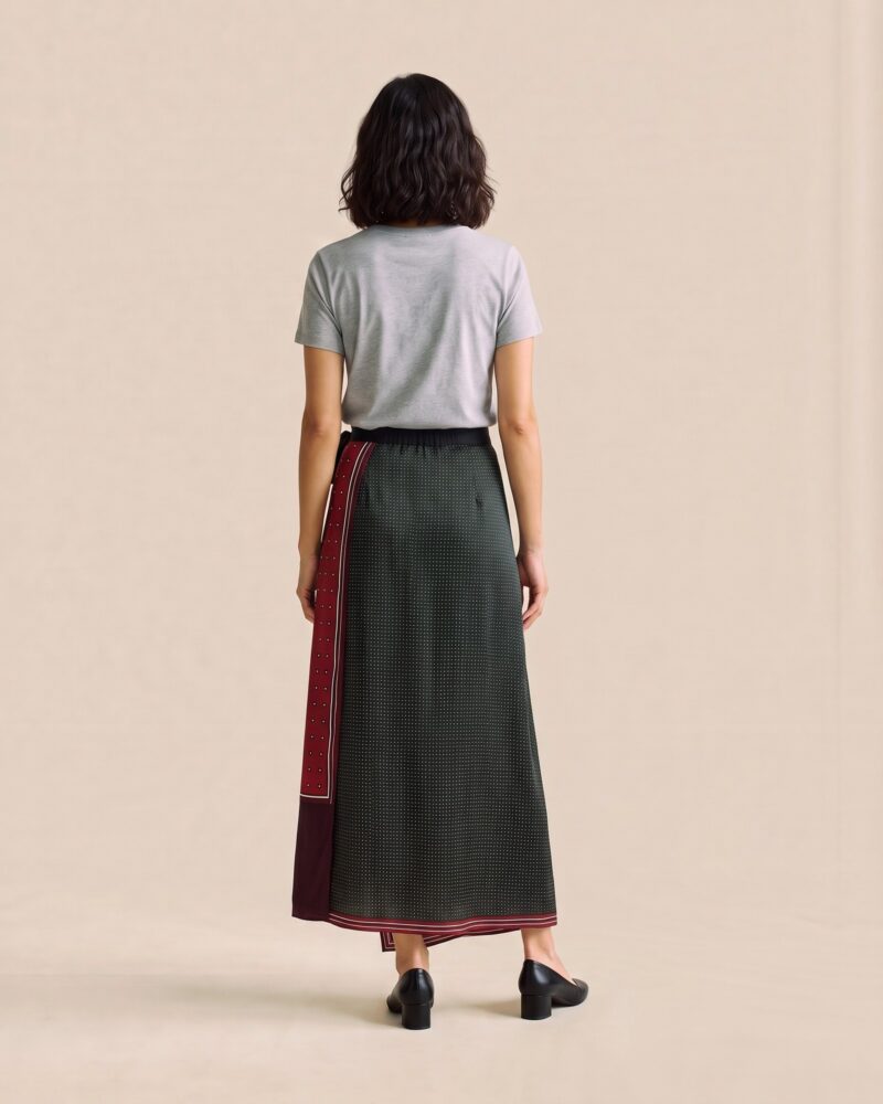Nelleke · Printed long wrap skirt