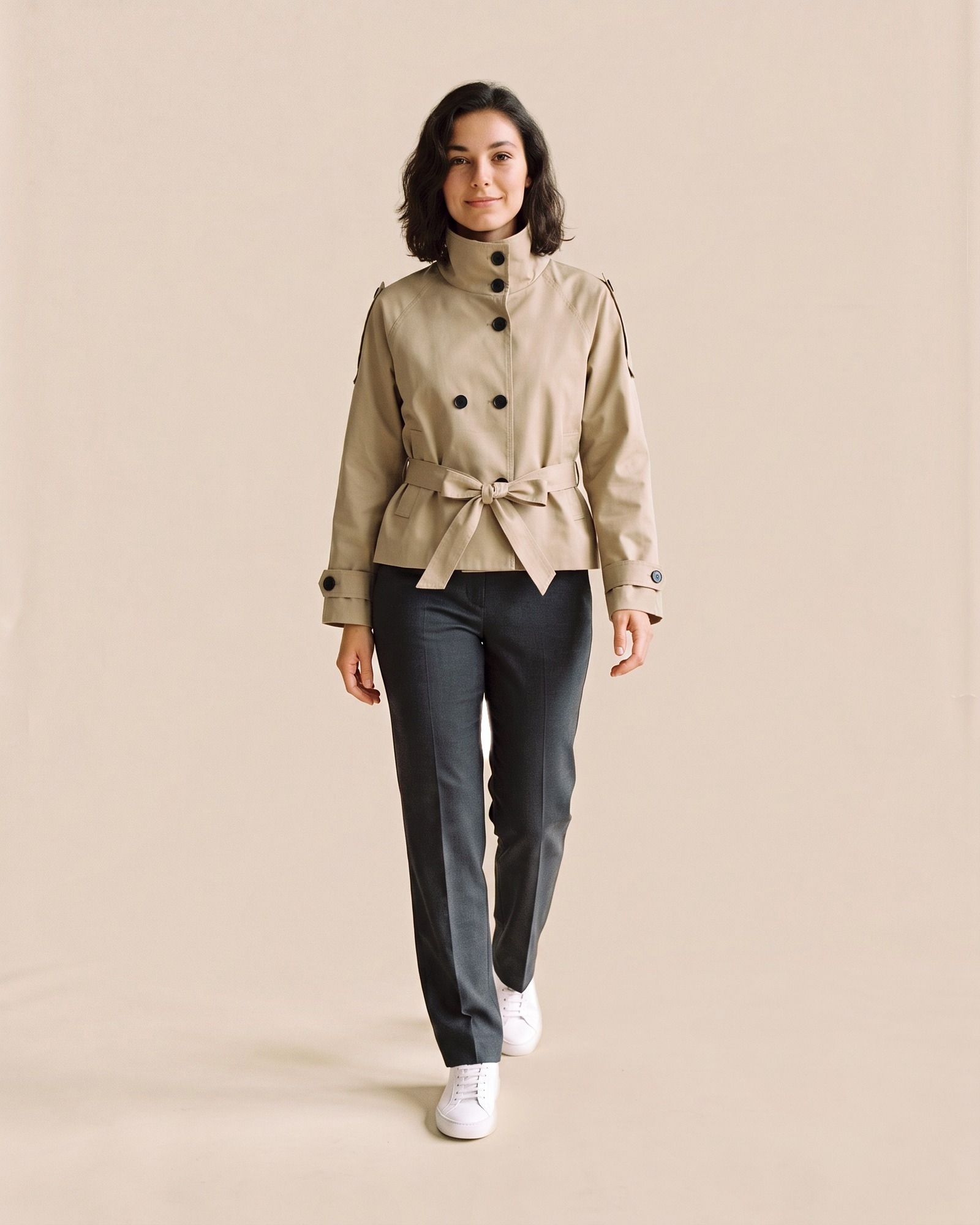 Wilhelmina · Belted trench jacket